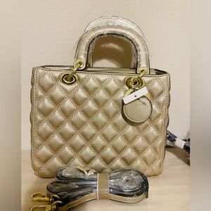 Gold purse stunning gift VEGAN LEATHER New holiday gifts birthday gift